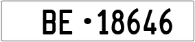 Truck License Plate